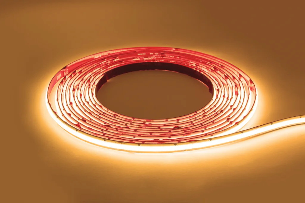 LED Tape COB High Uniformity Pro 24v 8mm 30m Reel 2700K IP20 10w/M 849lm/M 5m