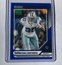2024 Panini Donruss - DeMarcus Lawrence #66 Blue Press Proof