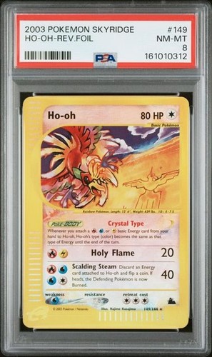 Ho-oh graded PSA 8 for sale on eBay