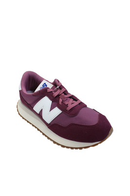New Balance Childrens Girls Low Top Lace Up Sneakers Red Purple Size 5.5 Wide
