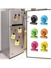 5pcs EXTRA STRONG MAGNETIC BULLDOG CLIPS FRIDGE MAGNET MEMO PAPER HOLDER CLAMP
