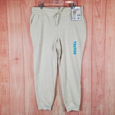 RBX Active French Terry Jogger Pants Womens XL Heather Tapered Leg Athletic