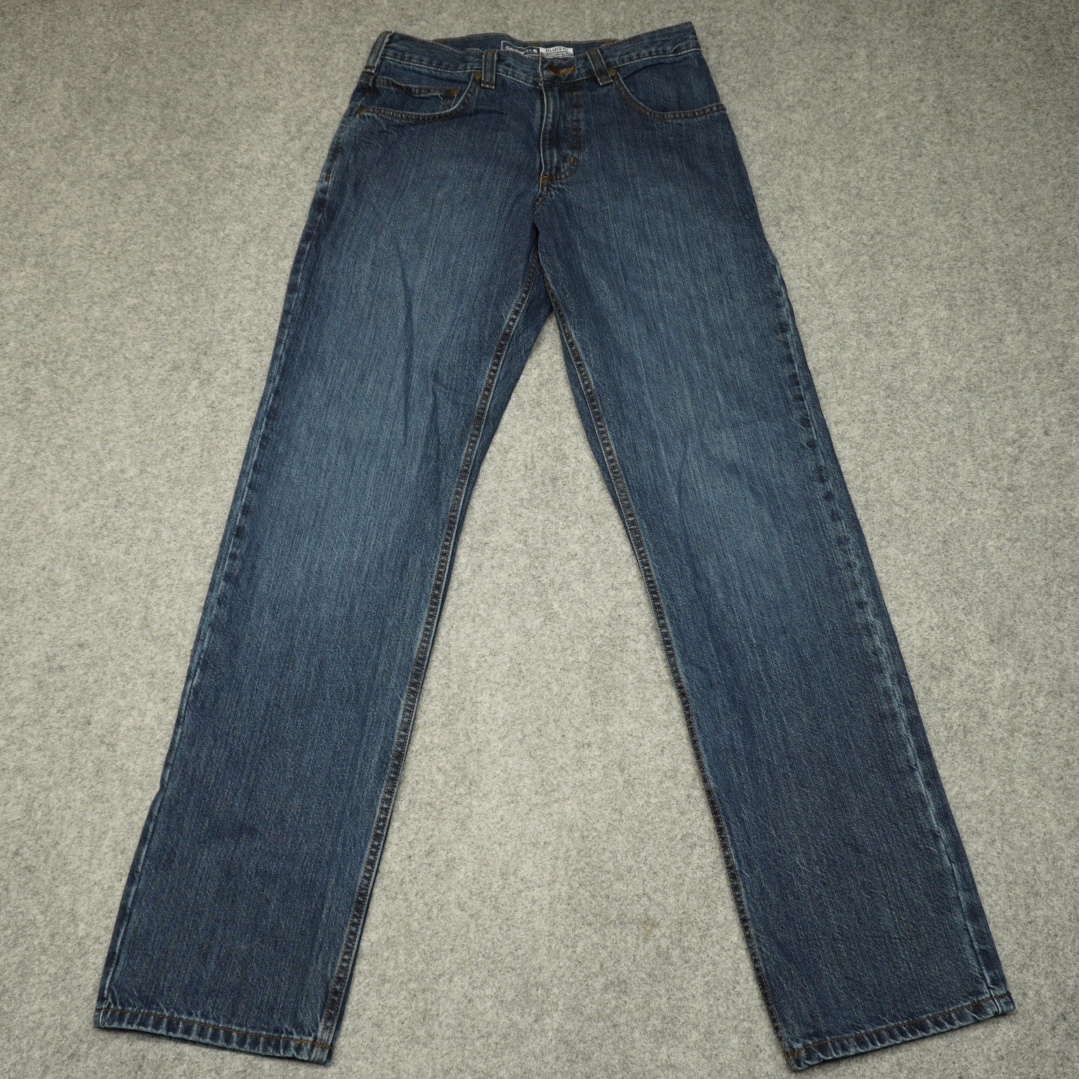 Carhartt Jeans Men's Dark Wash 30x34 Relaxed Fit Denim Workwear