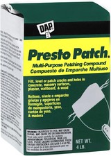 Dap 58505 Presto Patch Multi Purpose Patching Compound, 4-Pound 4 lb, White