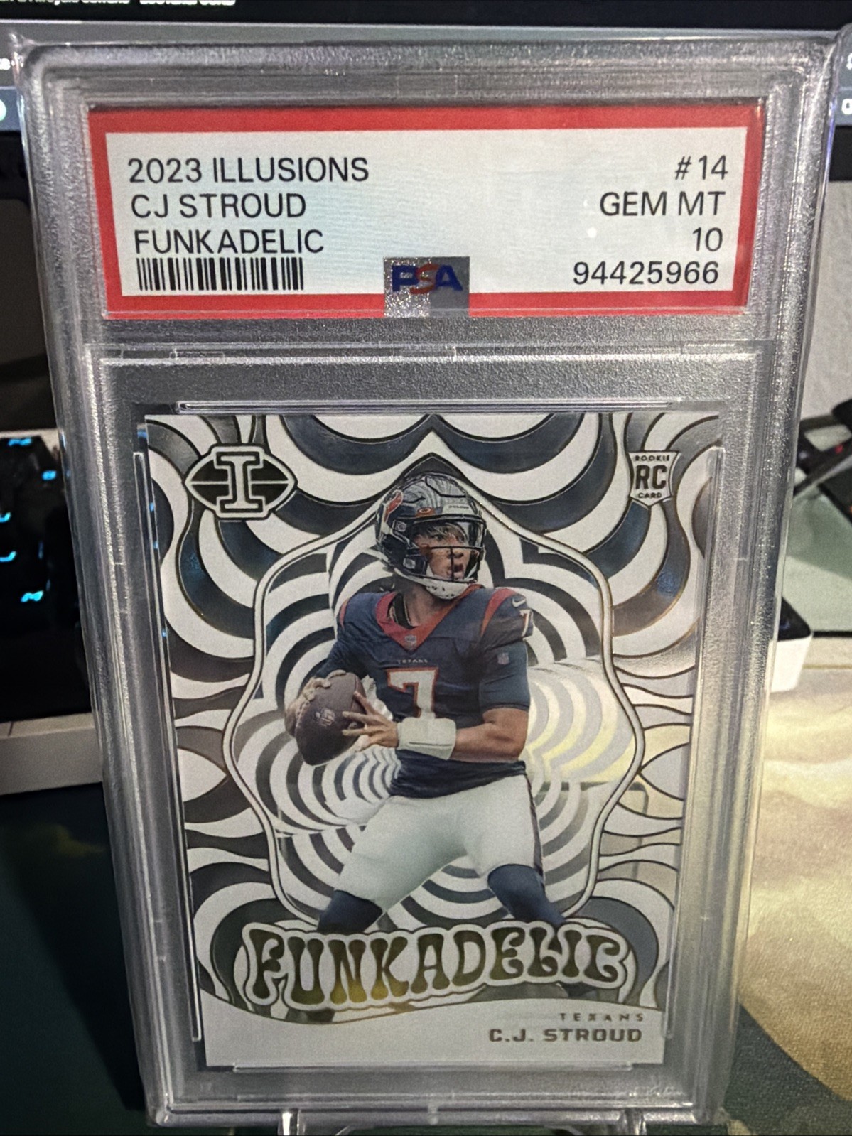 2023 Panini Illusions - Funkadelic C.J. Stroud #14 (RC) PSA 10