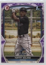2023 Bowman Prospects Purple Pattern 86/199 Yoffry Solano #BP-72 16c9