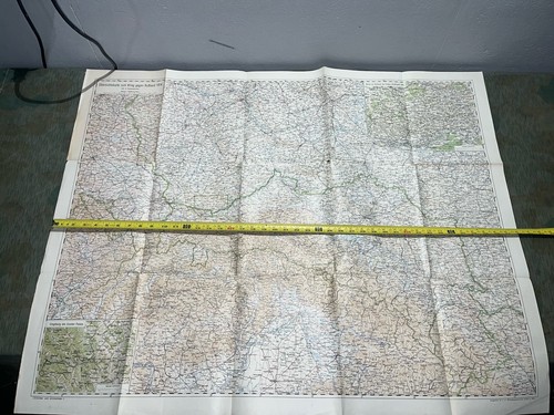 WW1 German Large Wall Map Übersichtskarte zum Krieg gegen Rußland 1914