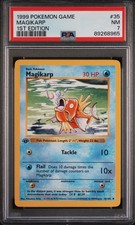 Pokemon Card Magikarp 35/102 1st Edition PSA 7 Game