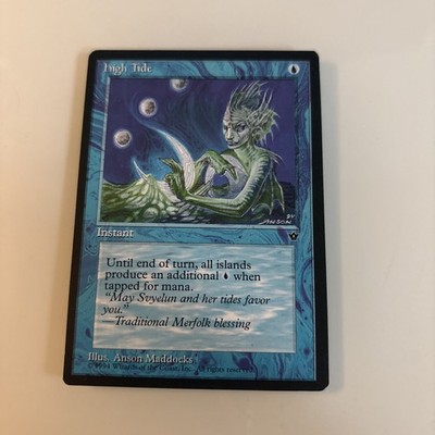 High Tide  Version 2  MTG  - Fallen Empires - ENGLISCH -  1994 NM/EX