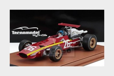 1:18 TECNOMODEL Ferrari F1 312 #26 Winner French Gp +Figure 1968 Ickx TMD18-317A