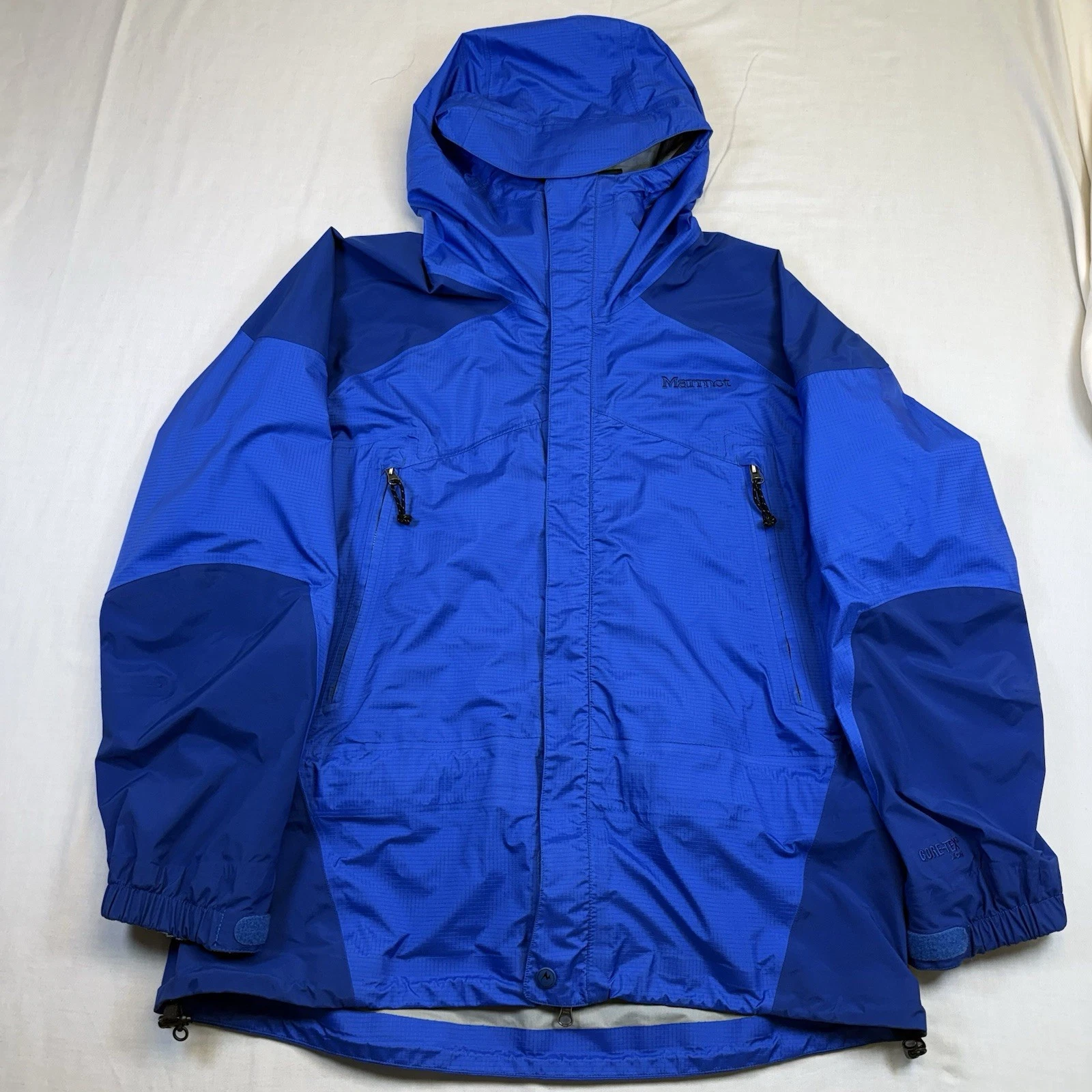 Marmot Gore Tex XCR Softshell Hooded Jacket Mens size Large Ski Snow Rain Blue
Opens in a new window