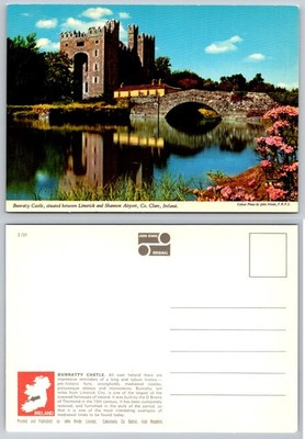 Bunratty Castle Ireland Vintage Postcard John Hinde Colour Photo