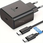 45W Super Schnellladegerät 2M Ladekabel Für Samsung S25 S24 S23 S20 + A55 A54 5G