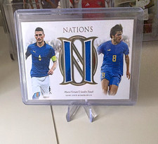 Futera Unique Nations Marco Verratti Sandro Tonali Italy Memorabilia 16/35 NH10