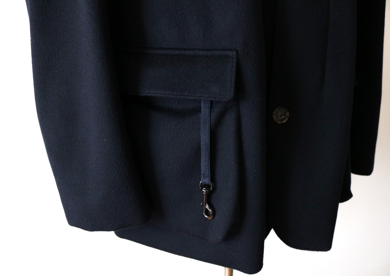 $19K LORO PIANA Navy Roadster Villa d'Este 100percent Vicuna Jacket Coat 56 Euro 2XL image 4