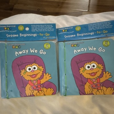 Sesame Workshop Sesame Beginnings-to-Go Away We Go Washable Bath Book