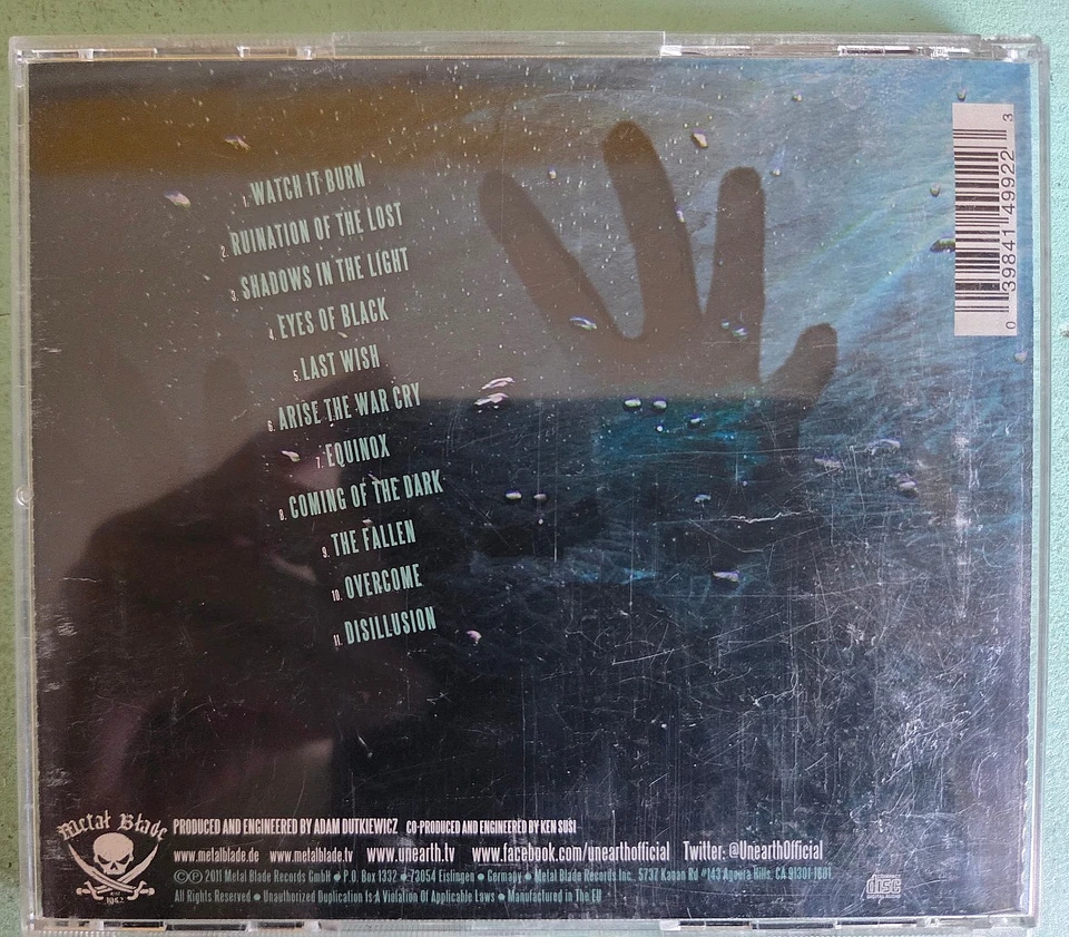 Unearth - Darkness In The Light CD EU 2011 Metalcore Zustand: gut - Bild 3 von 3