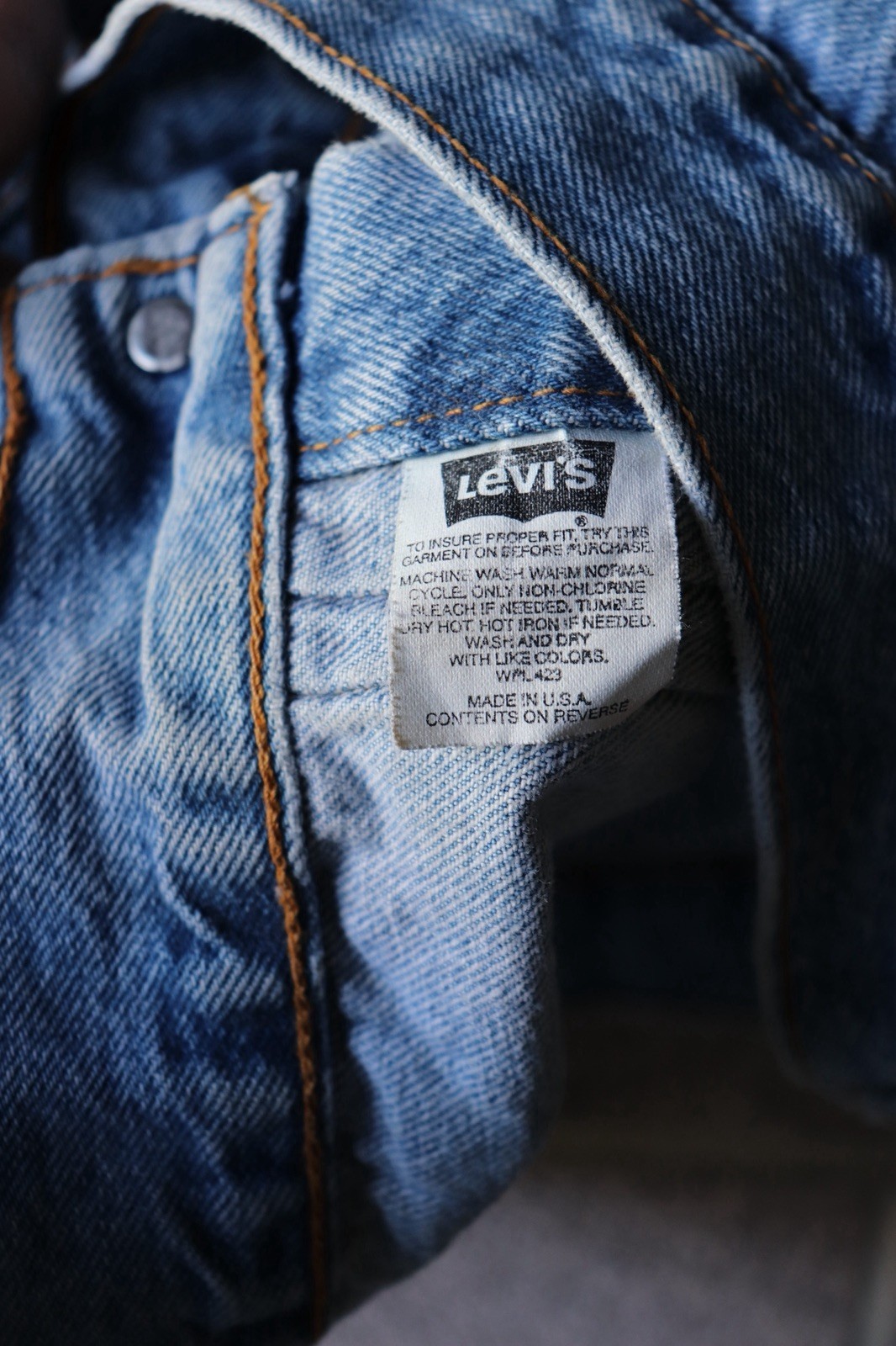 Levis VTG Denim Jacket Type 2 90s Made In USA XX Rare Trucker 1990s image 2