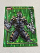 2026 Topps Chrome Marvel Comics Sleeper Agent Hulks Green Lazer /99 #100