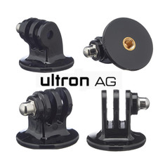Ultron Selfie-Stick Adapter f&uuml;r GoPro 168377 | 1/4 Zoll Gewinde auf GoPro HERO