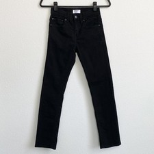 Levi's Denizen Boys' Black Skinny Fit Jeans Adjustable Waist Size 12 EUC