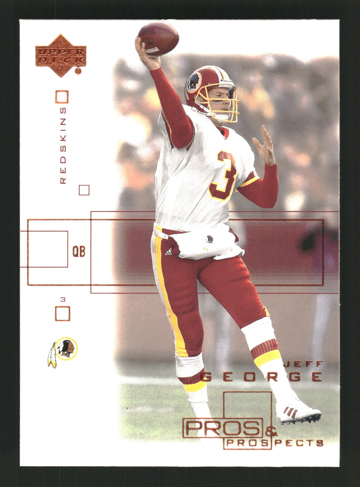Jeff George 2001 Upper Deck Pros & Prospects #89 Washington Redskins