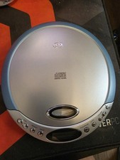 Vintage CD Player-Durabrand Discman CD-566- Audio Portable- Blue Silver Tested