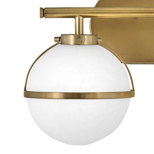 Hollis 9 1/4" High Heritage Brass 2-Light LED Wall Sconce - Picture 3 of 6