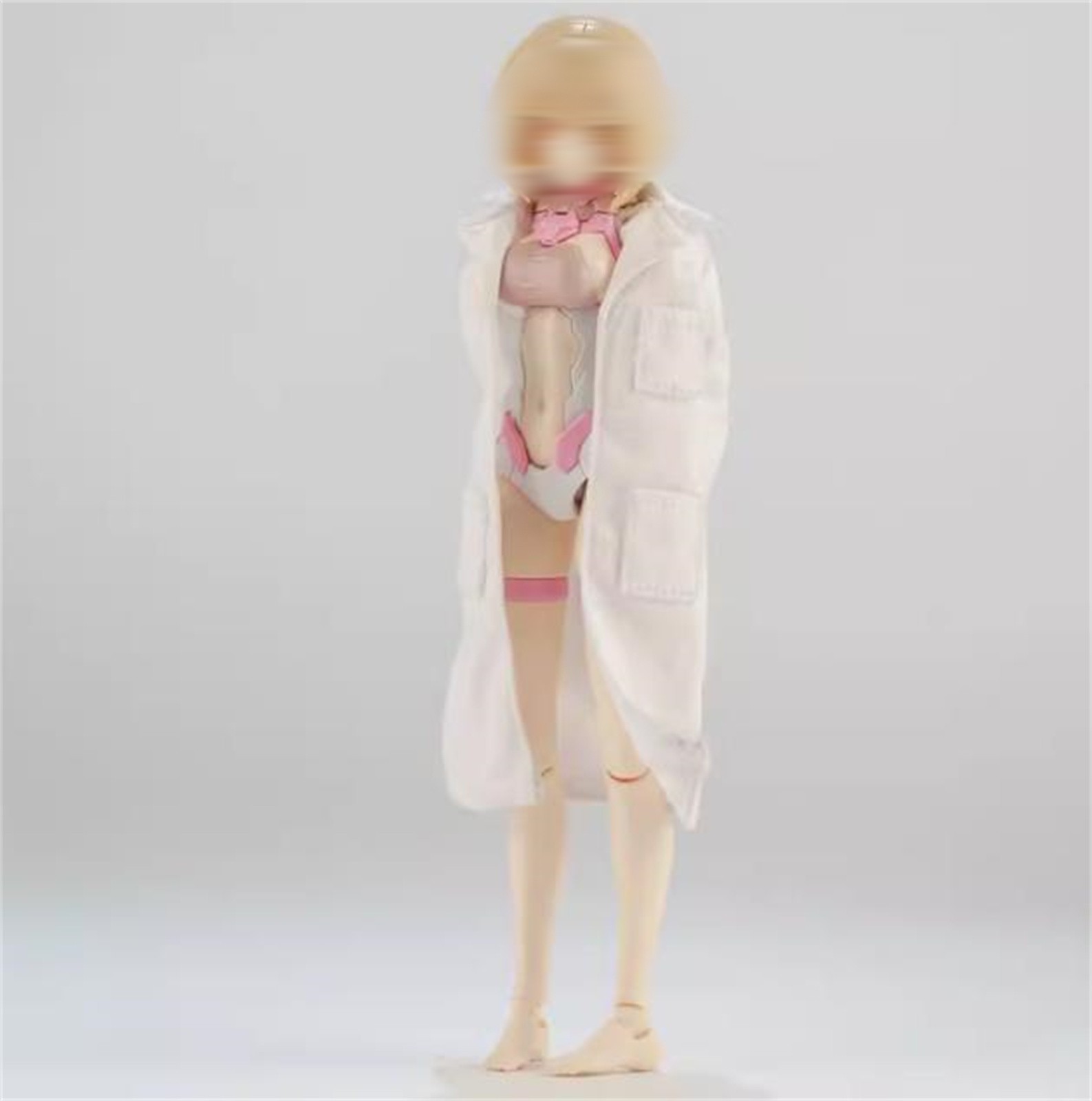 1/12White  Doctor coat  Pants female Clothing For 6 inch figure model toys
