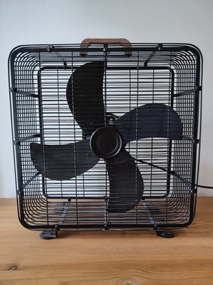 CREATE Air Floor Box Industrieller Bodenventilator 90W 3 Stufen schwarz Retro