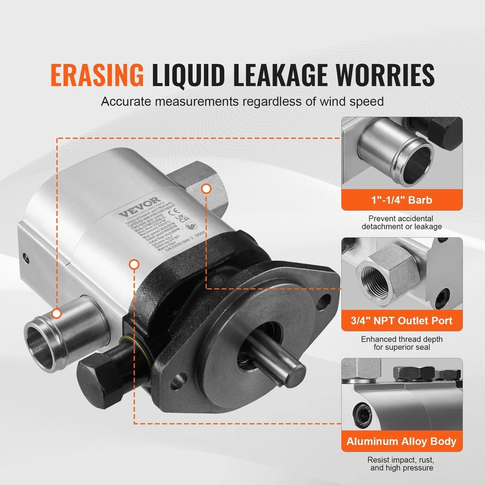 Kit de bomba de aluminio compacto de 2 etapas 22GPM 4000PSI para divisores de troncos hidráulicos Foto 3 de 4