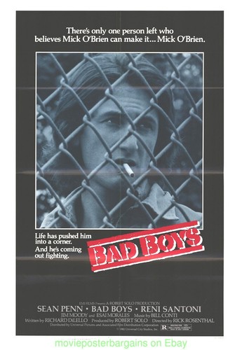 BAD BOYS MOVIE POSTER Original 27x41 Folded SEAN PENN Style B