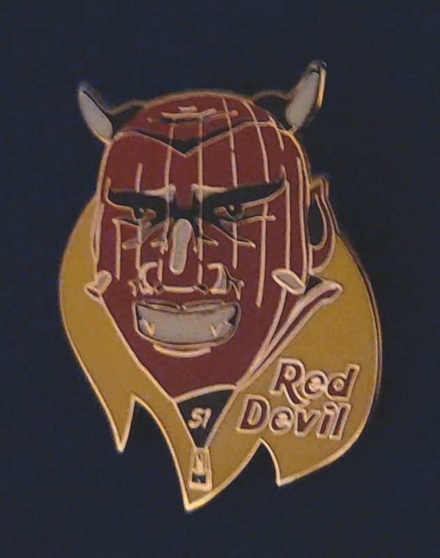 2023 "RED DEVIL" special shape hot air balloon pin, "S/H comb
