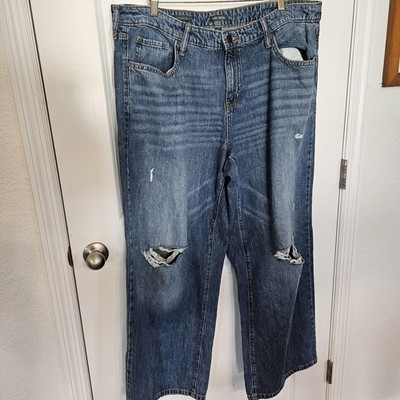 Women's Size 16 Equivalent | Juniors Size 17 Low Rise Baggy Jeans NWT Wild Fable