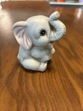 Homco Vintage Elephant Baby Figurine #1400