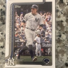2025 Topps Series 1 Ben Rice Rookie #337 New York Yankees Baseball Card