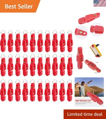 Corrosion-Resistant Adjustable Snap Release Clips - Perfect for Kites & Trolling