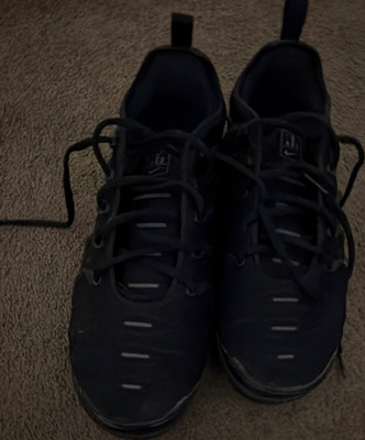 Nike Air VaporMax Plus Triple Black Men s Low Top Running Sneakers 924453-004