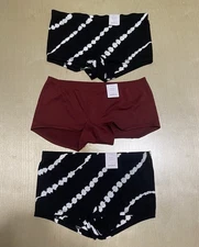 Auden Women's Size Small (4-6) Seamless Nylon Comfort Boyshort Panties 3 Pack