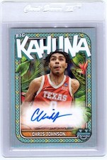 2023-24 Bowman U Chrome Chris Johnson Auto /150 The Big Kahuna Autograph Texas