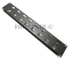 16-Hole 2U Audio Rack Panel Chassis Mount for Neutrik D Size XLR 1/4 TRS SPEAKON