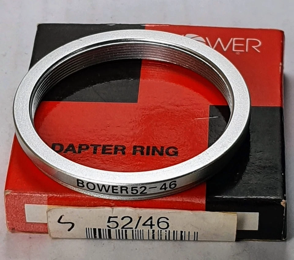 52-46mm Step-Down Lens Filter Converter Adapter Ring 52mm-46mm Metal 52-46 Bower - Image 3 of 4