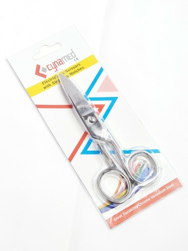 Multi-Purpose Electrician Red Scissors 5.25" Cutting Stripping Wires Instruments - Picture 5 of 12