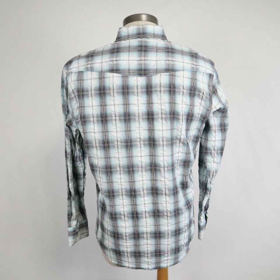 Sovereign Code Shirt Mens Large Outdoor Casual Pocket Button Plaid Long Sleeve - Image 3 of 4