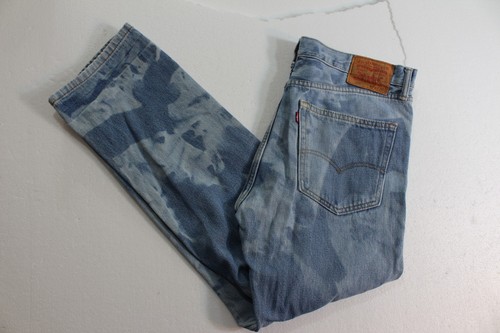 MENS RED TAB JEANS LEVIS 505 36 X 30 REGULAR FIT STRAIGHT LEG MOTTLED  PATTERN | eBay