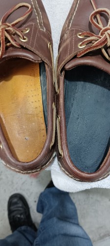 articolo e1006 scarpe uomo timberland numero 43 mocassini pelle marrone , legge - Foto 15 di 15