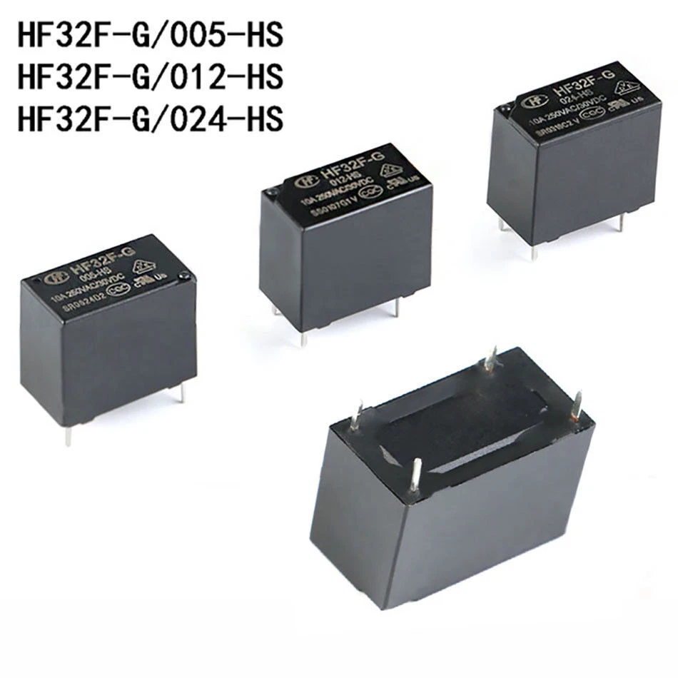 5V 12V 24V Power Relay 10A 4-PinHongfa Relays HF32F-G-JZC-32F-G- 005 012 024-HS - Image 2 of 4