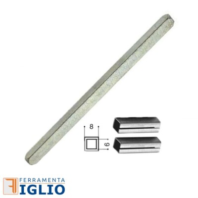 Vite filettata testa piana per pomolo e maniglie da mobile, m4 lunghezza 47,5 mm, acciaio