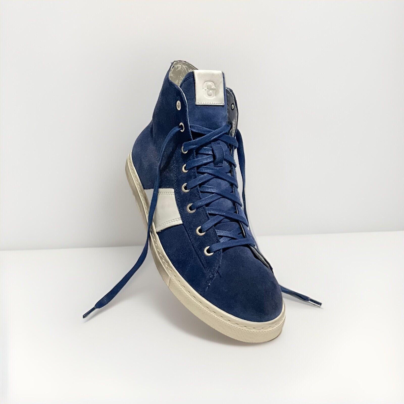 GREATS Brooklyn Men’s 11.5 The Reign High Distressed Navy Limited Edition Shoes