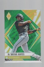 KE'BRYAN HAYES 2021 CHRONICLES PHOENIX GREEN PRIZM ROOKIE CARD #18 /75